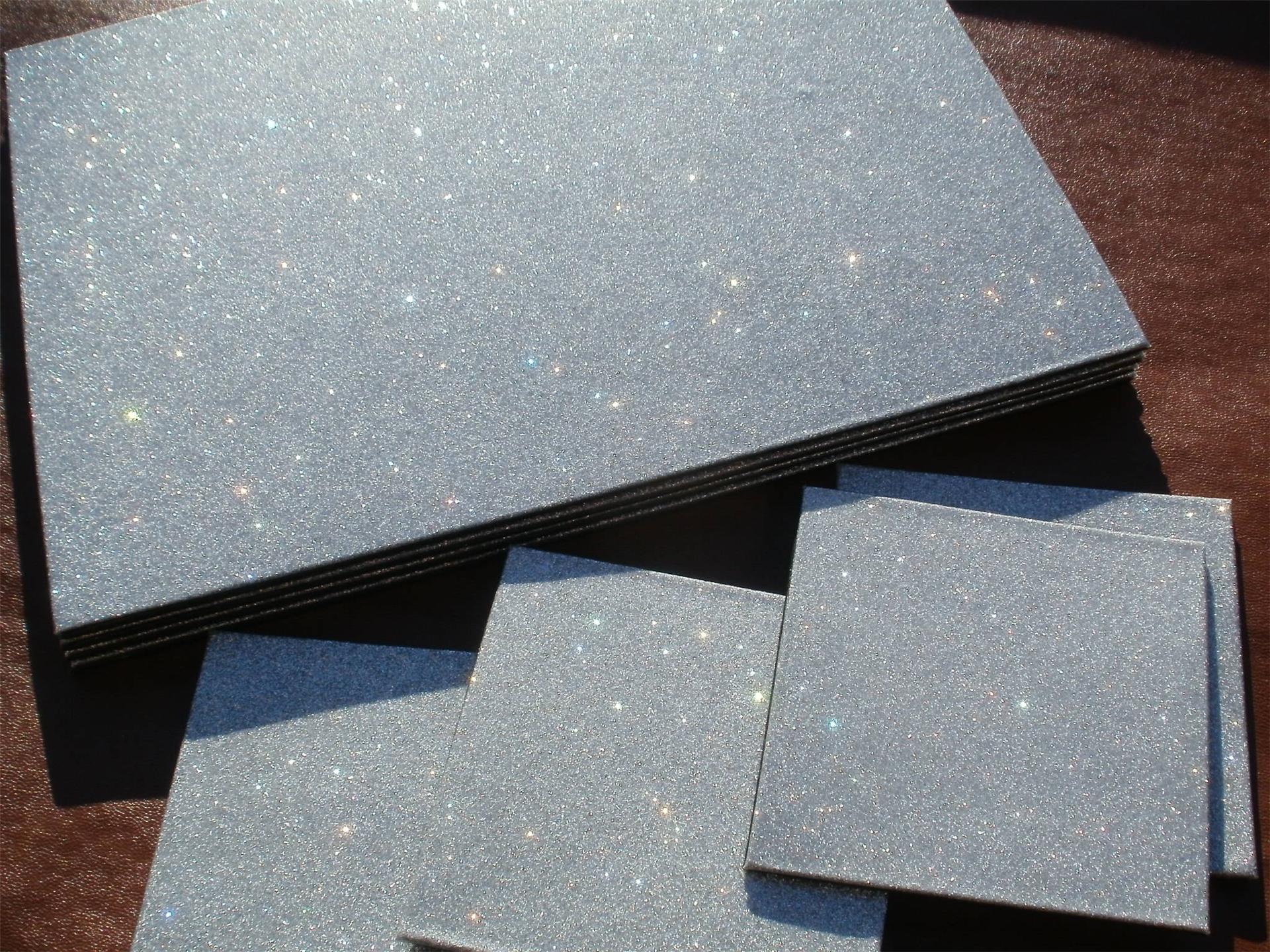 CHRISTMAS SILVER SPARKLE GLITTER 4 TABLE PLACEMATS 4 COASTERS 8 piece ...