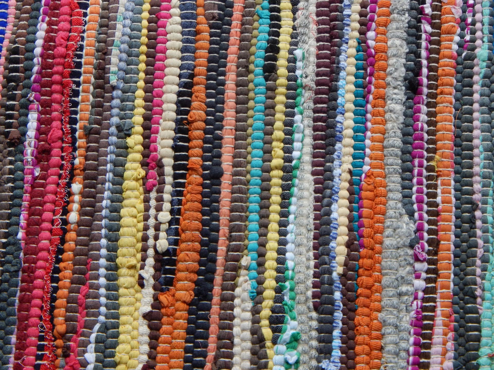COTTON RAG RUG RUNNER Multi Coloured Fair Trade India Shabby Chic 3