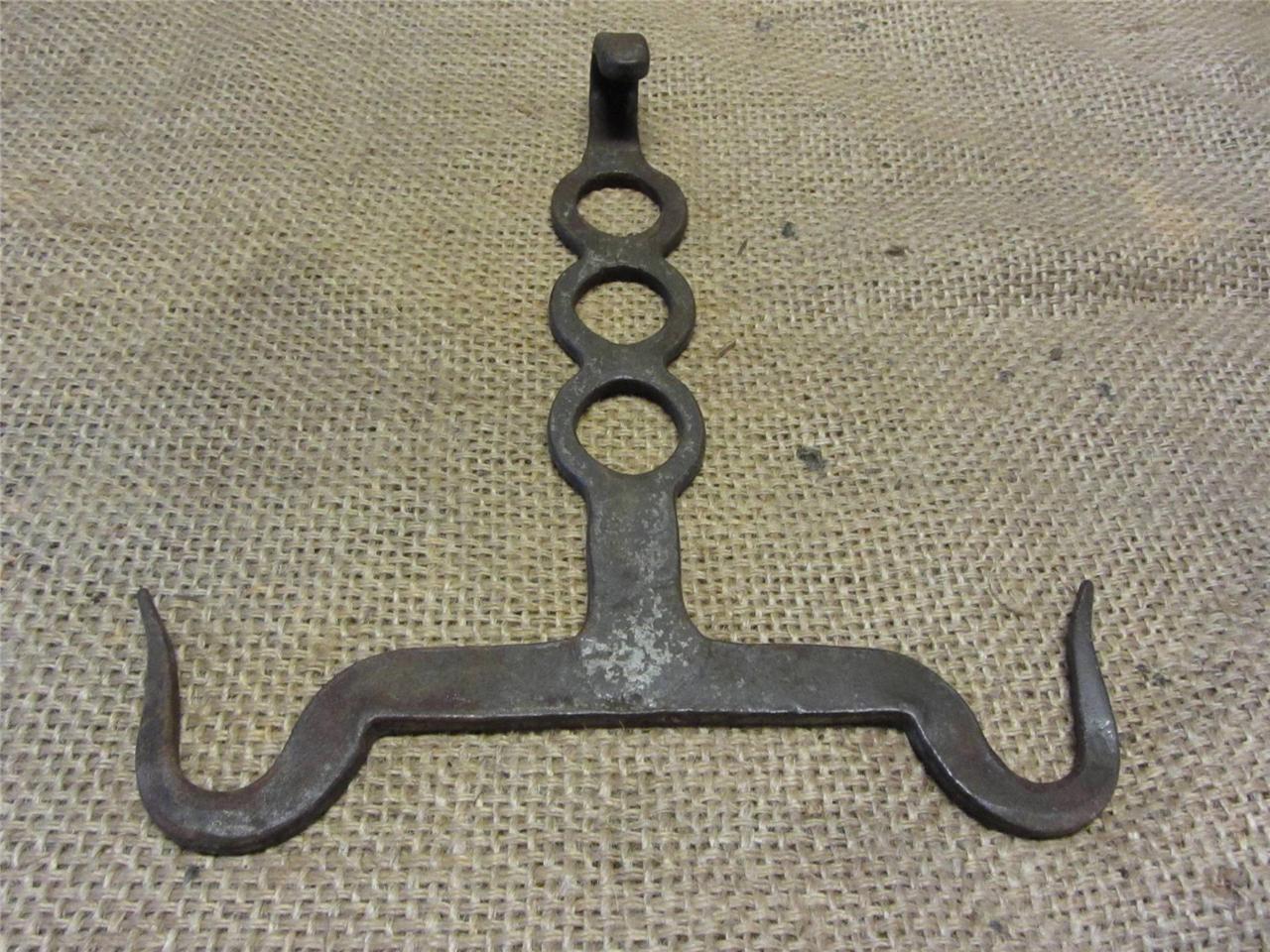 Vintage Fireplace Hanger for Pots > Antique Old Iron Fire