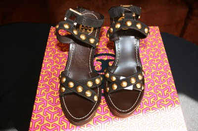 Tory Burch Shoe Sale on New Tory Burch Grommet Wedge Shoes Reva Sale 6 9 10   Ebay