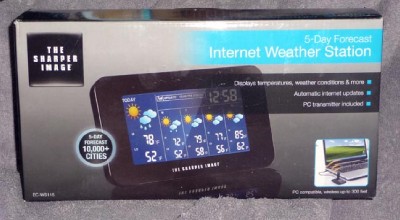 The Sharper Image EC WS115 Internet Weather Station Wireless Weather ...