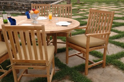 Teak Patio Furniture  on Wilshire 7pc Teak Outdoor Patio Furniture Dining Set   Ebay