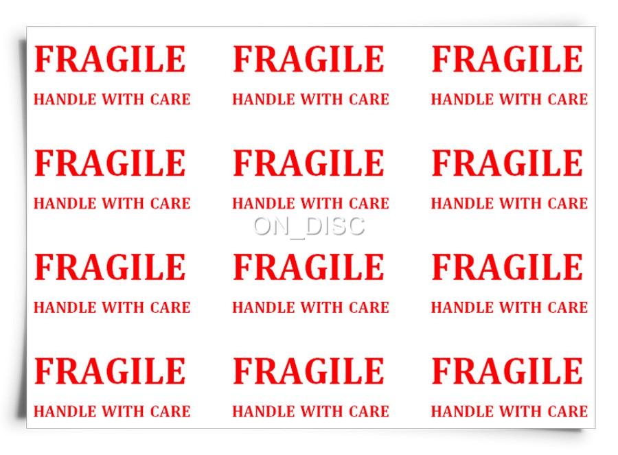 650 Fragile Handle with Care Avery Labels Pre Printed Small Postage