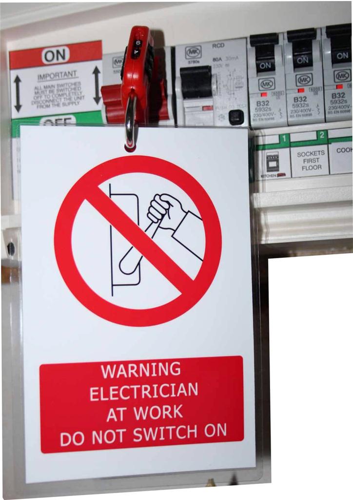 Safe Isolation Electrician At Work Do Not Turn On Health & Safety Signs