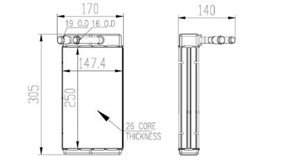 New Front Hvac Heater Core Fits Chevrolet Bel Air Caprice