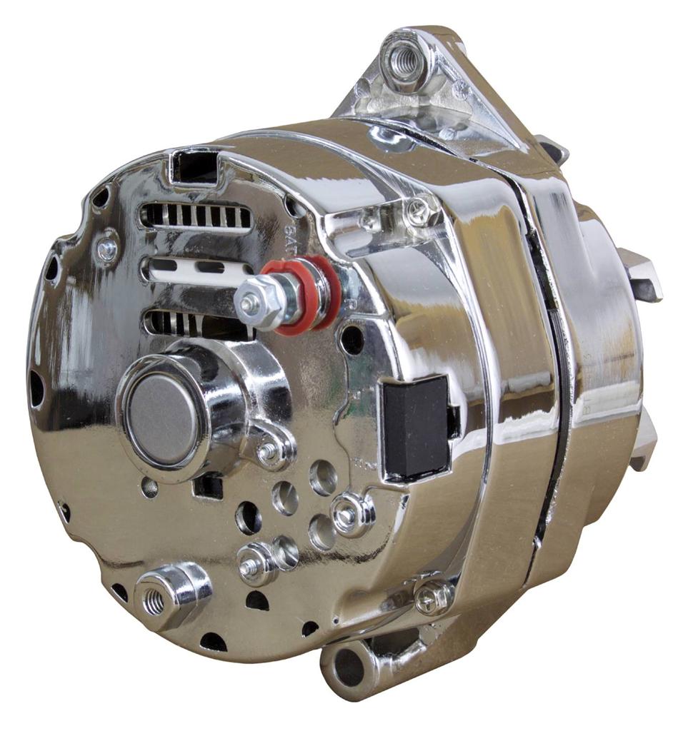 New Chrome Chevy Alternator 105 Amp One 1