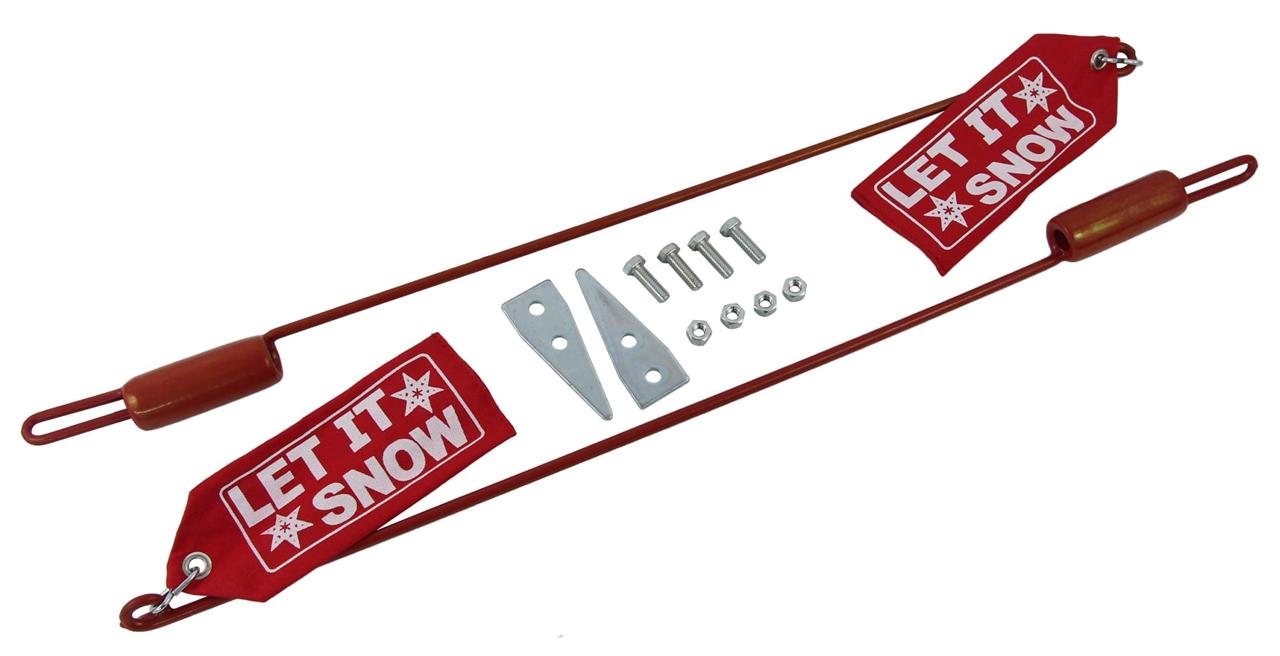 NEW SNOW PLOW BLADE GUIDE WESTERN PLOW BLADE GUIDE KIT W/RED "LET IT SNOW" FLAG eBay