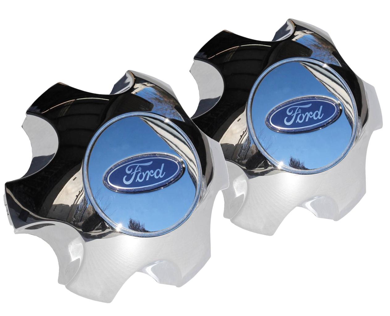SET OF 2 NEW OEM CHROME CLAD WHEEL CENTER CAP 20102013 FORD F150 18