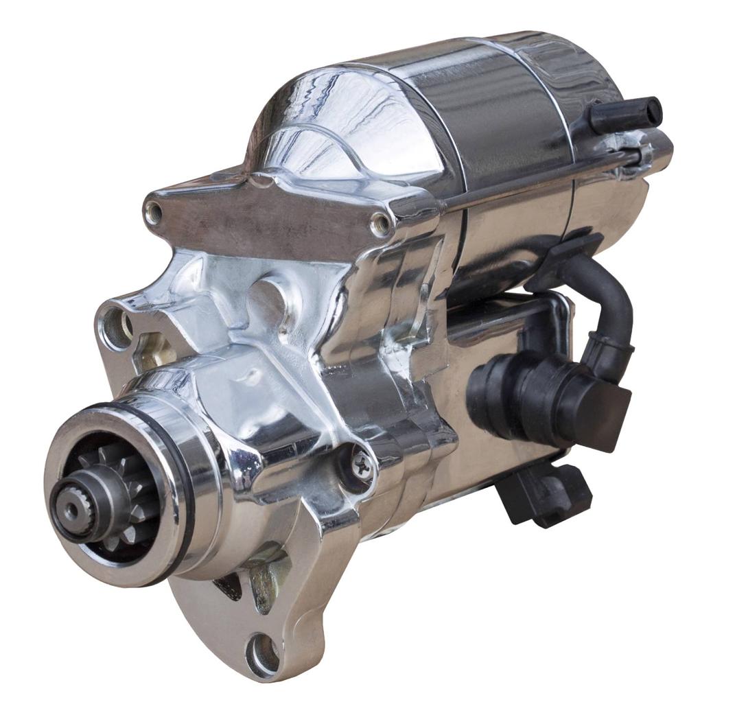 CHROME STARTER 07 08 09 10 11 12 HARLEY DAVIDSON DYNA SUPER GLIDE