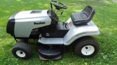 poulan 38 inch cut riding mower