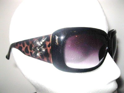 Cent Body Jewelry on Ladies Fleur De Lis Leopard Brown Sunglasses 400 Uv Ebay