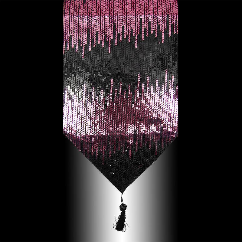 luxury abstract shiny sequins decorative tassel wedding bed