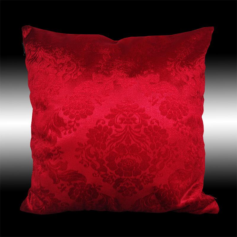 2X RARE ELEGANT BOTH SIDES DAMASK VELVET THROW PILLOW CASES CUSHION COVERS 17.5