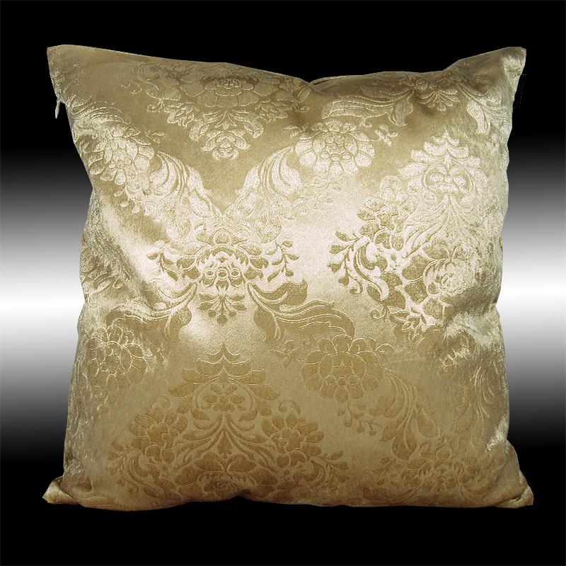 2X RARE ELEGANT BOTH SIDES DAMASK VELVET THROW PILLOW CASES CUSHION
