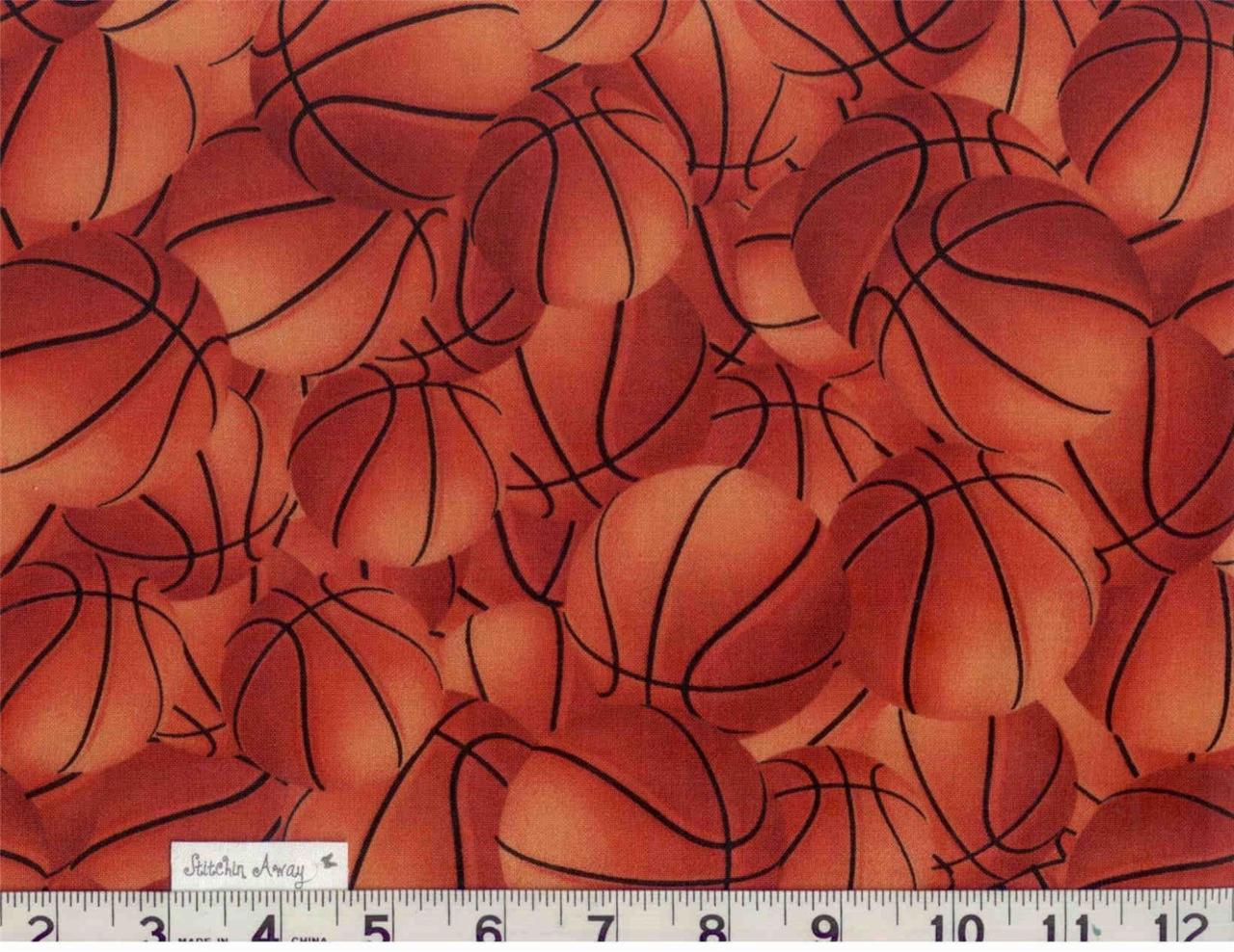 SPORTS Print Fabric BTY Quilting, Sewing FOOTBALL, BASEBALL, SOCCER