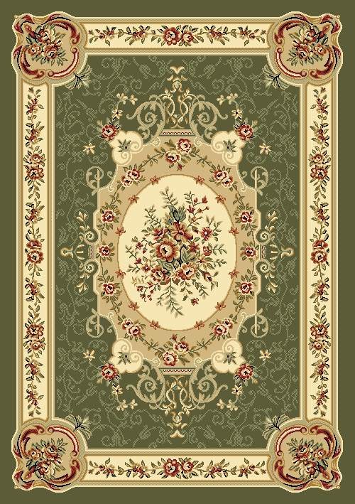 662 Burgundy Green Beige Ivory Gold Victorian 8x10 Area Rug Carpet