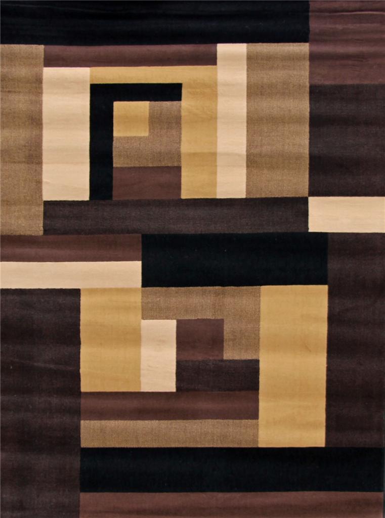9292 Black Brown Beige Modern Abstract Area Rug Contemporary new 2x3, 5x7 eBay