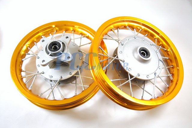 10 FRONT /& REAR RIMS DRUM BRAKE XR CRF50 RIM RM01Y+RM02Y