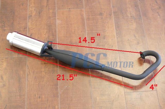 49cc pocket bike exhaust