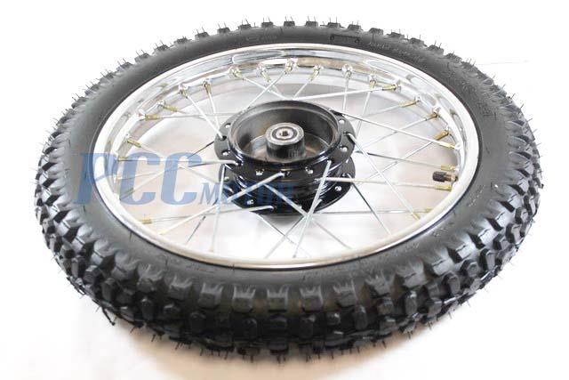 Rear Wheel 12 inch Spoke Set Compatible with Yamaha 1983-06 PW80 Y Zinger 