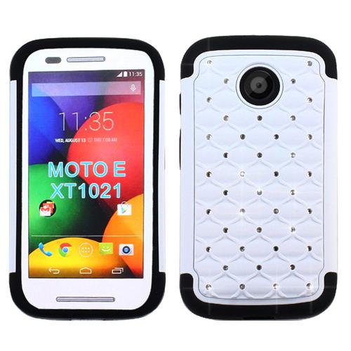 For Straight Talk Moto E Xt830c Phone Case Dual Layered With Crystal Cover Ebay