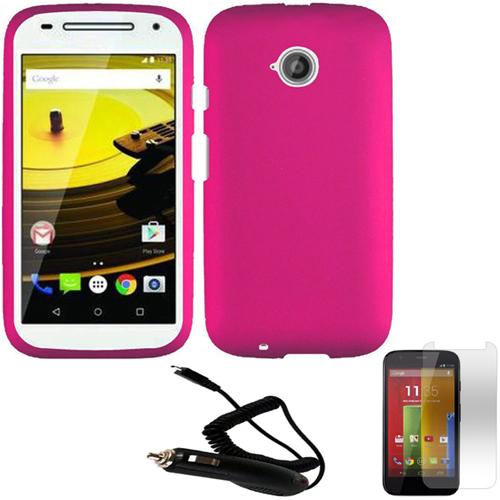 Phone Case For Verizon Moto E Prepaid Smartphone Hard Cover Car Charger