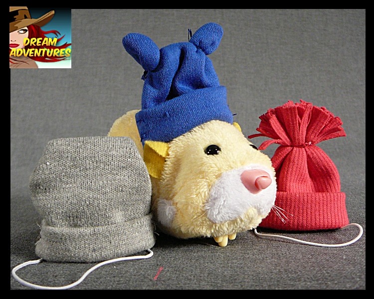 Lot of 3 Hats For Zhu Zhu Pets Hamster Clothes 3 Different Toys