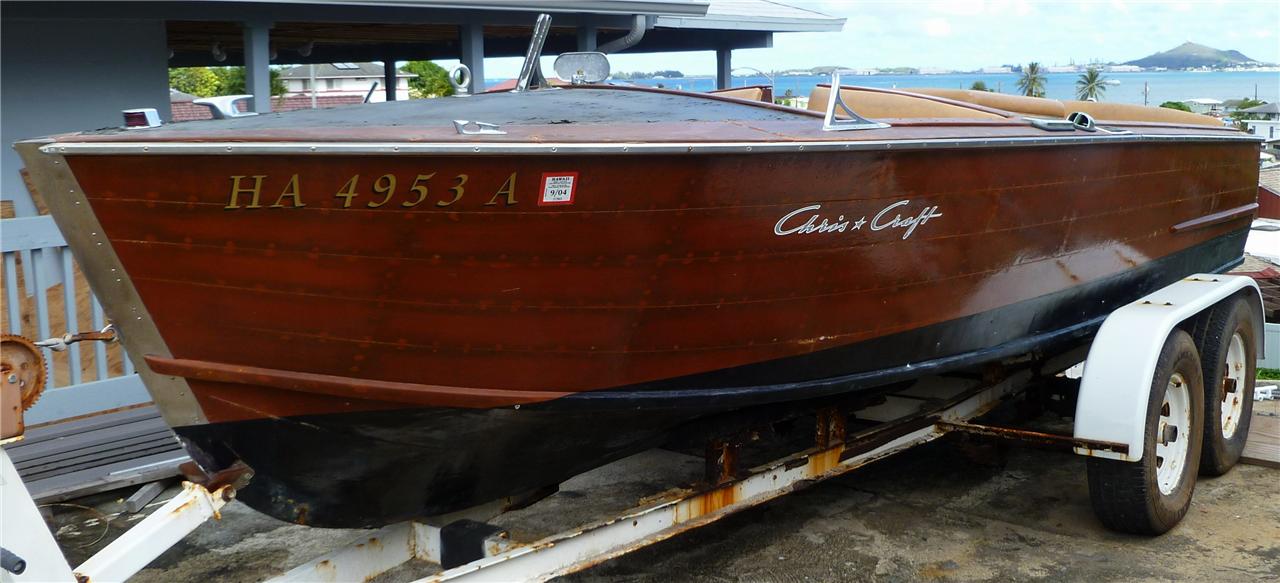 Chris Craft 1959 Sportsman Utility Wood Ski Boat eBay