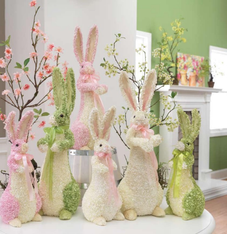 NEW RAZ Easter Green Hydrangea 20 inch Standing Bunny eBay