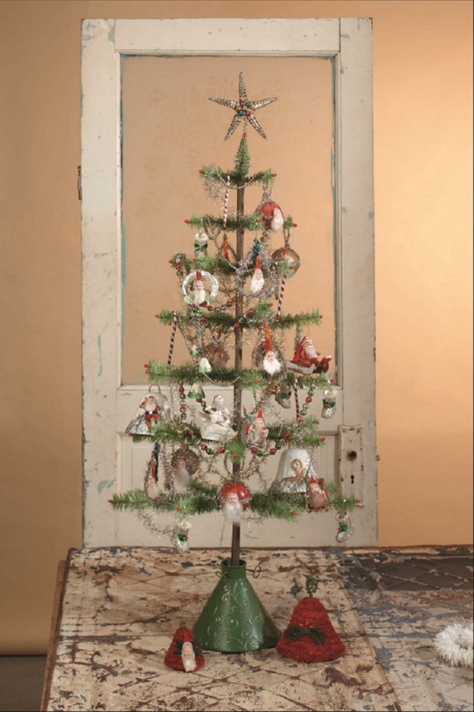 NEW Bethany Lowe Christmas Vintage style Soft Goose Feather Tree GREEN