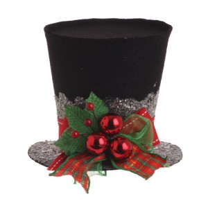 new raz holly black top hat 5 inch christmas tree ornament new raz holly black top hat 5 inch christmas tree ornament