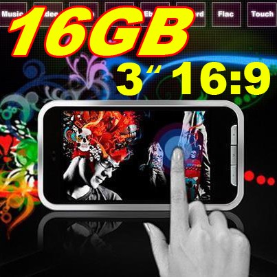16gb 3 Touch Screen Rmvb Mp3 Mp4 Ogg Video Player N