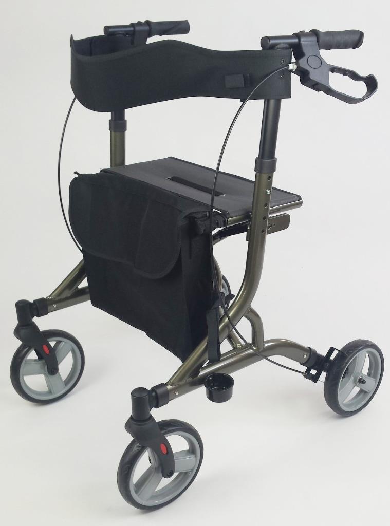 5.5 kgs Ultra Lightweight 4 Wheeled Rollator With Seat Walking Aid