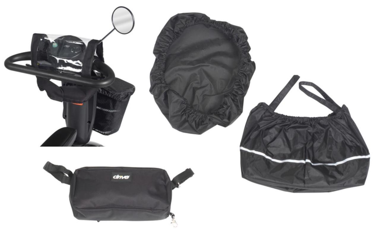 Mobility Scooter Accessories Control Cover, Tiller Bag & Basket Liner