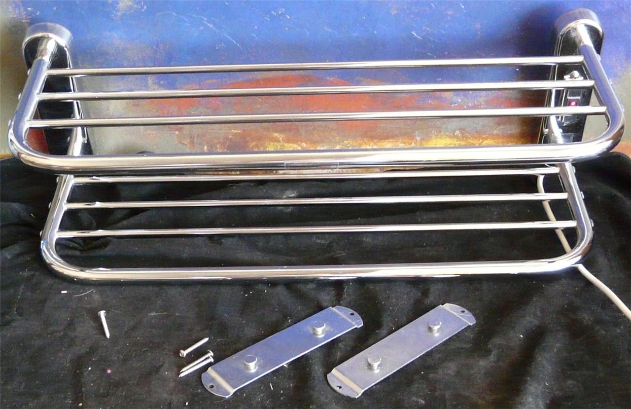 WarmRail Towel Shelf - Chrome 2 Shelfs Excellent Cond.
