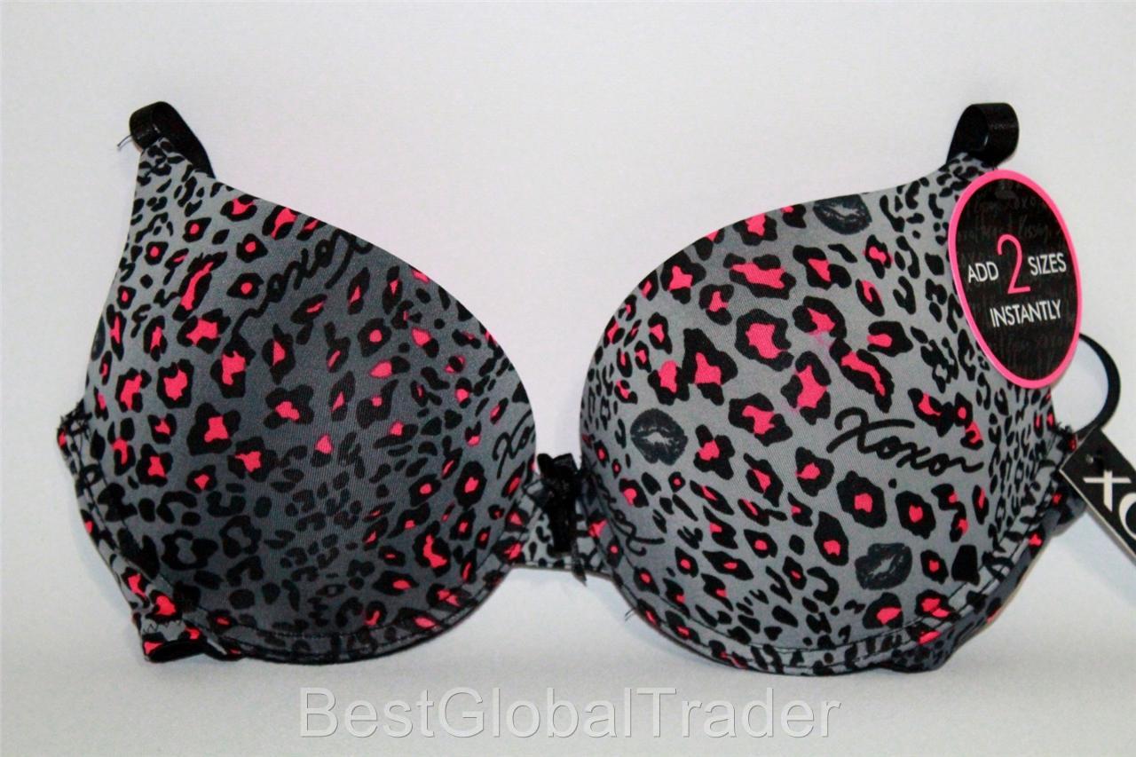 XOXO Miraculous Extreme Push-up Plunge 36C Bra Add 2 Cup Sizes - NEW