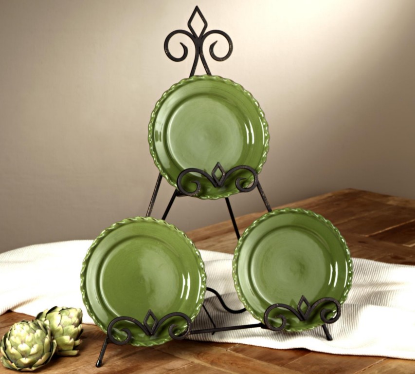 IRON METAL 3 PLATE TABLE TOP DISPLAY EASEL STAND RACK eBay