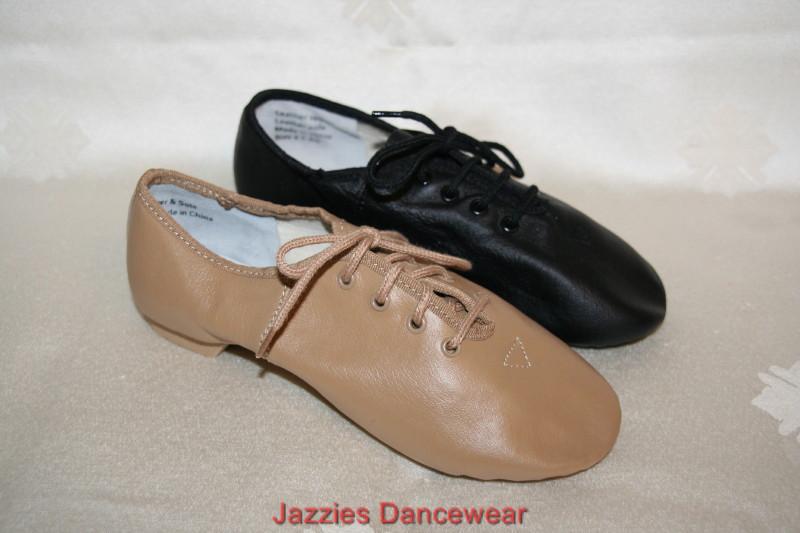 black lace up jazz shoes