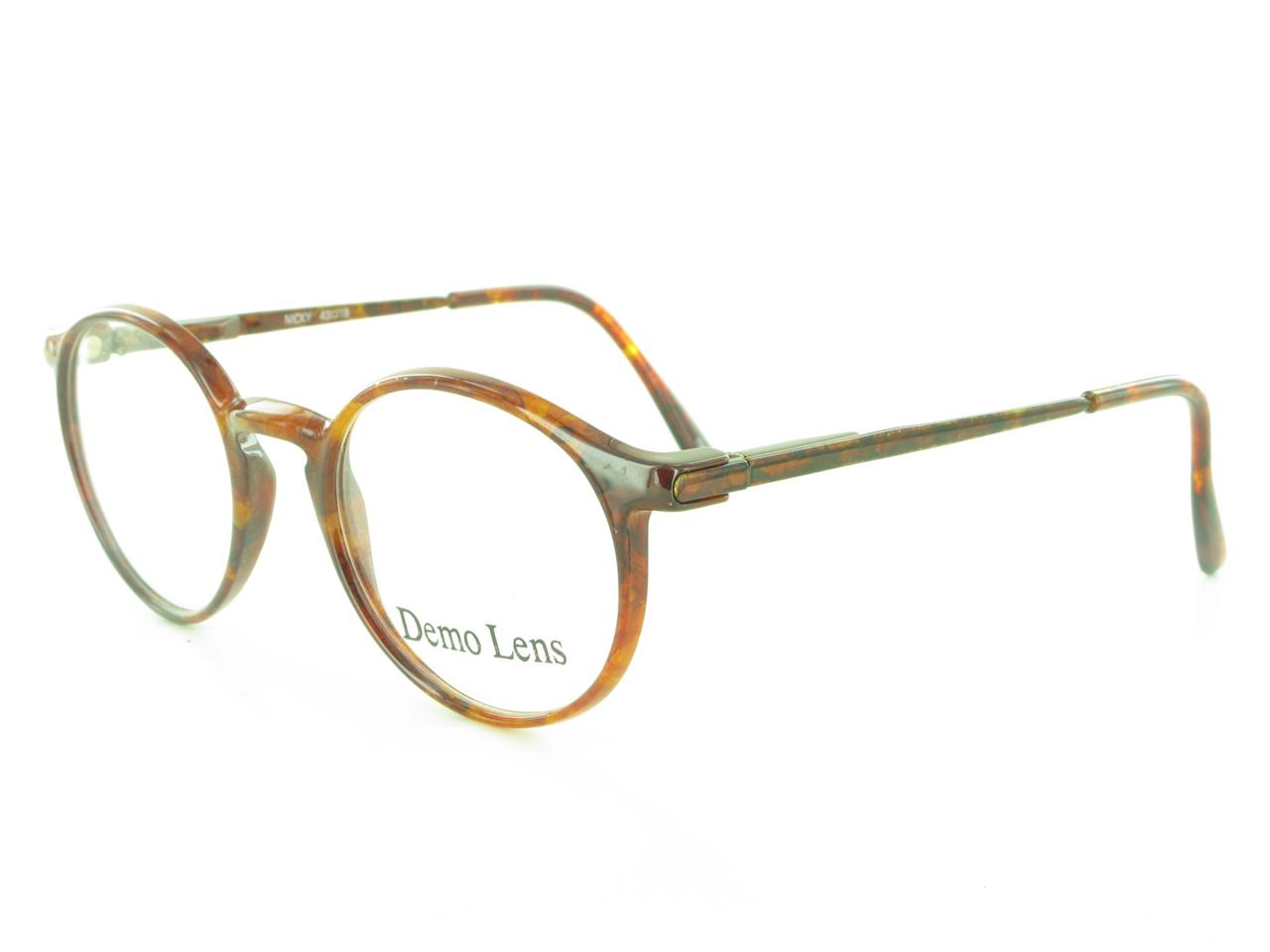 Retro Vintage Style Tortoise Round Keyhole Plastic Mens Womens