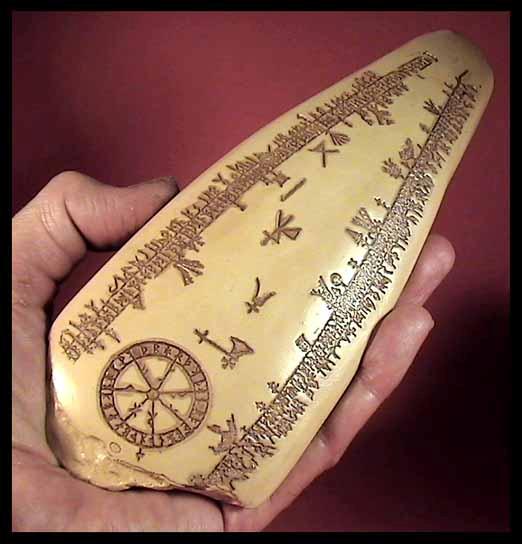 ANCIENT VIKING RUNE CALENDAR Norway 1000 AD replica eBay