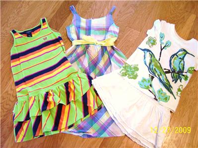 Girls Sz 5 Lot Of Spring/summer Dresses Chaps Old Navy