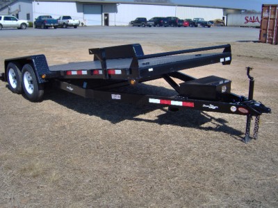  Deck on 18 Steel Tilt Deck Equipment Car Hauler Trailer New Hyd