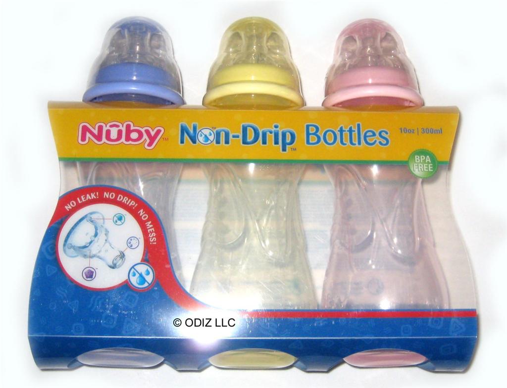Nuby NonDrip Tinted 10oz Baby Bottles3 PackBPA FREE eBay