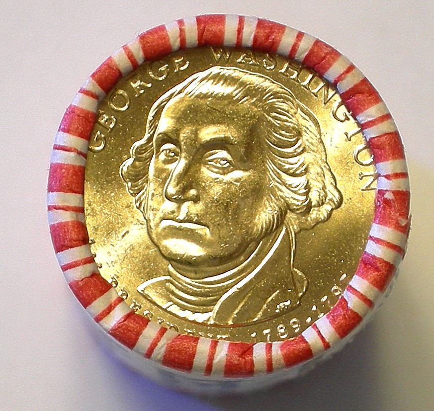 2007D WASHINGTON COMMEMORATIVE PRESIDENTIAL GOLD DOLLARS ROLL