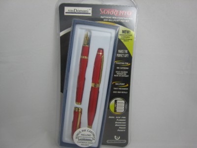Aldo Domani Sorrento Fountain Pen Ballpoint Gift Set Aldo Domani Sorrento Fountain Pen Ballpoint Gift Set