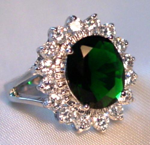 Kate Middleton Princess Diana Ring Replica Emerald CZ | eBay