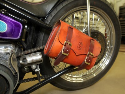 Tool on Chopper Harley Motorcycle Leather Saddle Bag Tool Roll1 Ebay