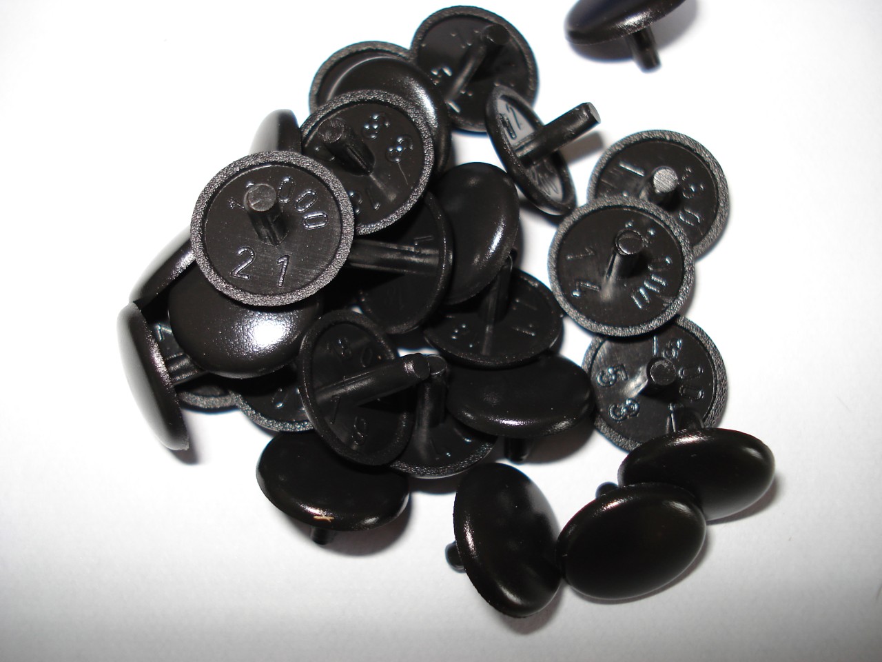 25 BLACK PLASTIC TRIM COVER CAPS COUNTERSUNK SCREWS eBay