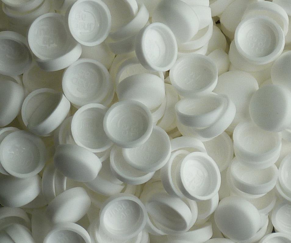 MED SMALL LARGE WHITE SNAP ON DOME SCREW COVER CAPS WITH WASHER 
