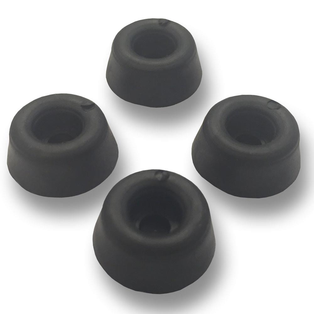 BLACK OR WHITE TOILET RUBBER SEAT BUFFER PACKS WITH FIXINGS eBay